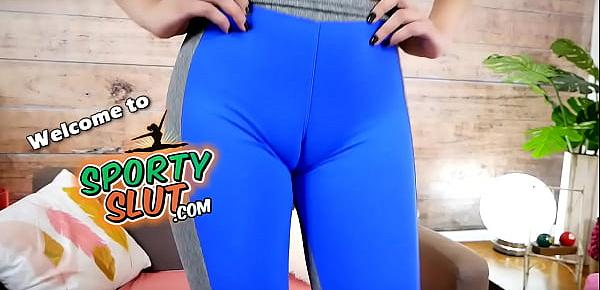  Huge Bubble Butt Tall PAWG In Tight Lycra Spandex Leggings Working Out